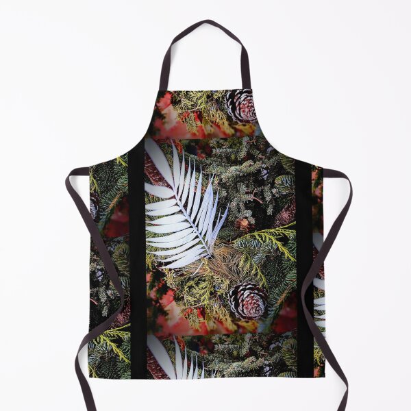 Item preview, Beautiful Leaf & Pine Branches With Cones Design designed and sold by EarthArtDesigns.