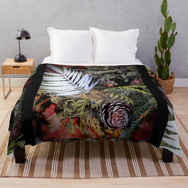 Item preview, Beautiful Leaf & Pine Branches With Cones Design designed and sold by EarthArtDesigns.