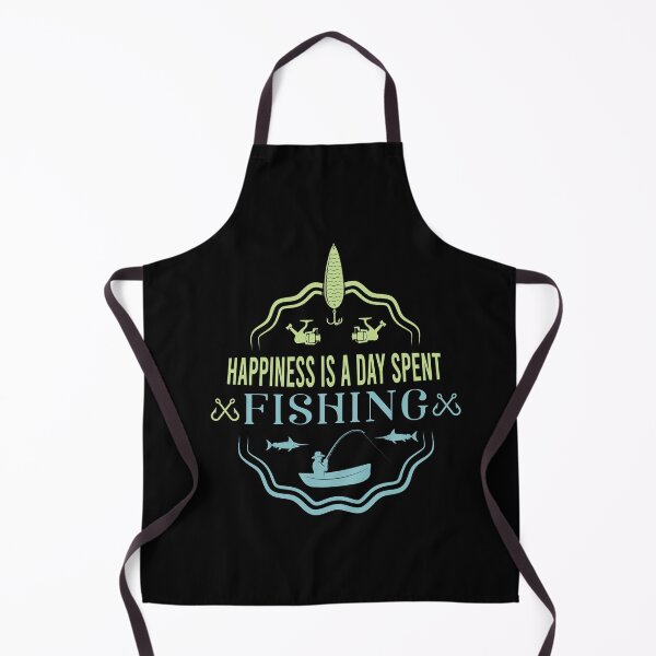 Item preview, Funny Fishing Lovers Present Happiness is a Day Spent Fishing Cool Fisher Gift Fishing Quote designed and sold by pedrored369.