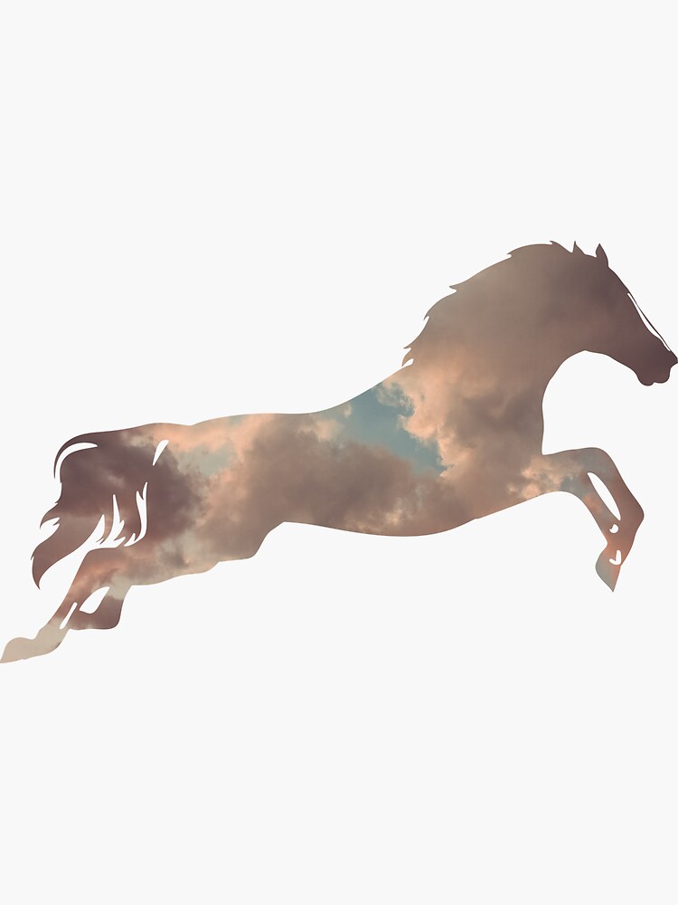 "graceful leaping jumping horse" Sticker for Sale by redpockets Redbubble