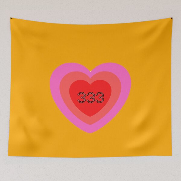 Item preview, 333 ANGEL NUMBER PINKISH RED ORANGE  Y2K  designed and sold by DiscoVibes.