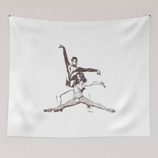 Item preview, Dance couple 6 - Brown ink designed and sold by WietskeWelten.