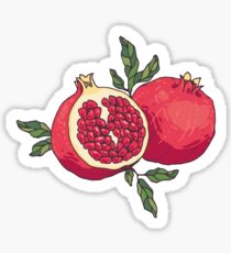 Juicy pomegranate fruits Sticker