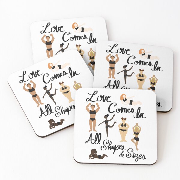 Item preview, Love Comes In All Shapes & Sizes - Women's Body Positivity - Love Your Body designed and sold by EcoElsa.