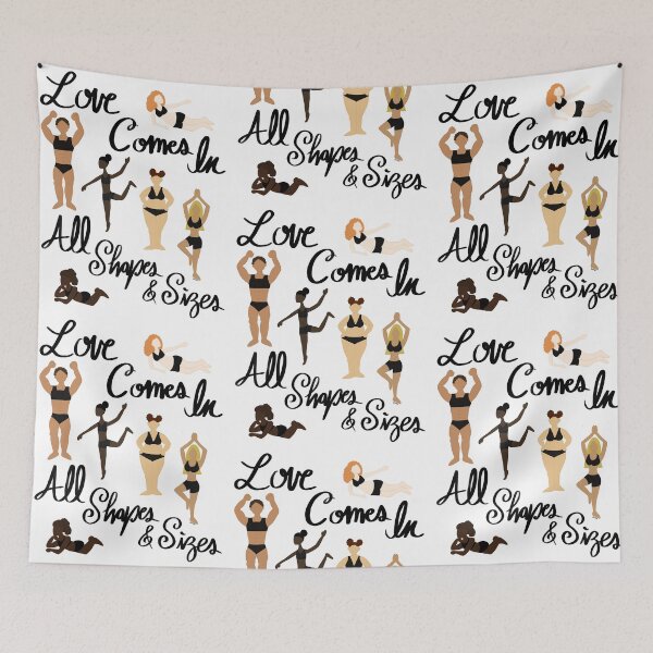 Item preview, Love Comes In All Shapes & Sizes - Women's Body Positivity - Love Your Body designed and sold by EcoElsa.