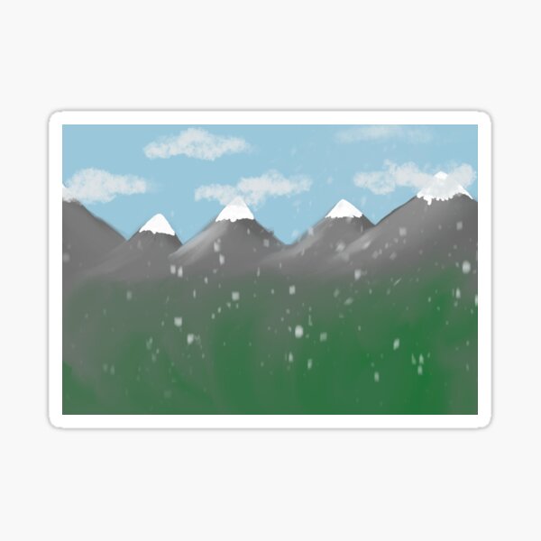 Mountain Escape Sticker