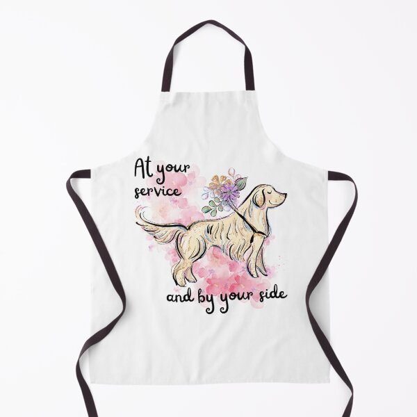 Item preview, Service Dog with inspirational quote, Golden Retriever designed and sold by MyMintyPrinty.