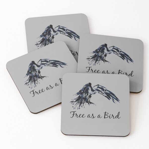 Item preview, Free as a Bird - Impressionist art with inspirational quote designed and sold by S Quinn.