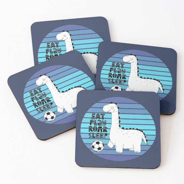 Item preview, Dinosaur Eat Play Roar Sleep Soccer designed and sold by ChelleCreate.