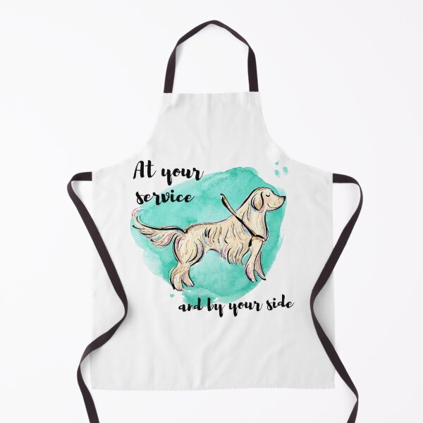 Item preview, Service Dog with inspirational quote, Golden Retriever designed and sold by MyMintyPrinty.