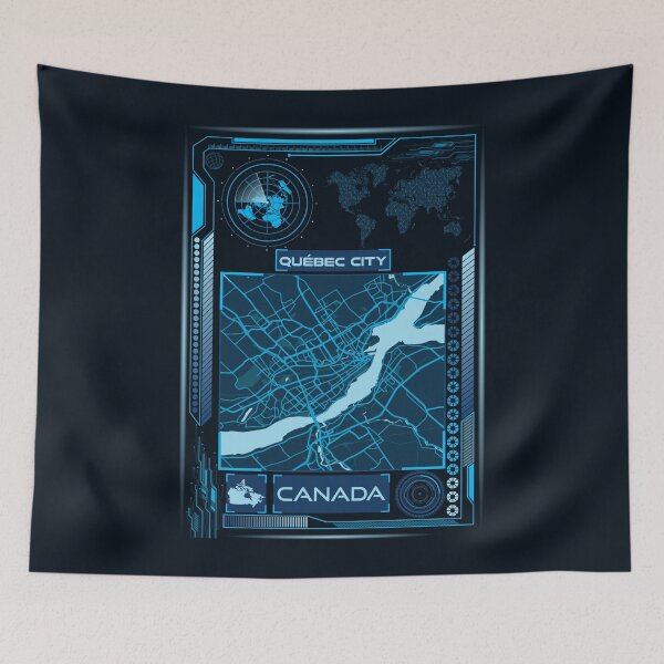 Item preview, QUEBEC CITY MAP CANADA designed and sold by hatimelhag.