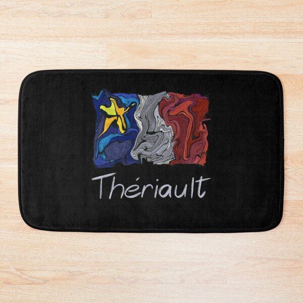 Item preview, Acadian Flag pastel liquid mosaic Thériault - Drapeau acadien mosaïque liquide pastel vitrail Thériault designed and sold by ColoursOfFrance.