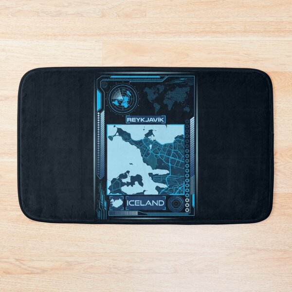 Item preview, REYKJAVIK MAP ICELAND designed and sold by hatimelhag.