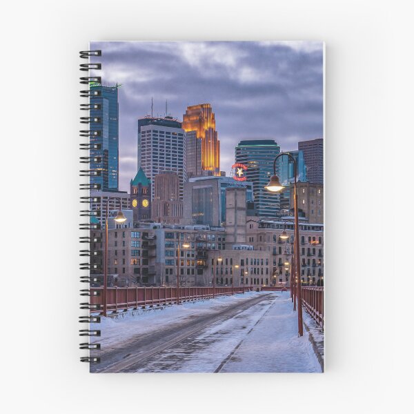 Item preview, Stone Arch Bridge in Minneapolis on a Winter night designed and sold by FelCastro.