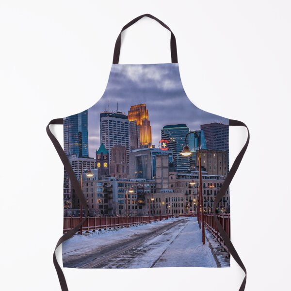 Item preview, Stone Arch Bridge in Minneapolis on a Winter night designed and sold by FelCastro.