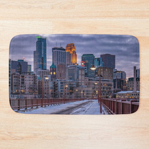 Item preview, Stone Arch Bridge in Minneapolis on a Winter night designed and sold by FelCastro.