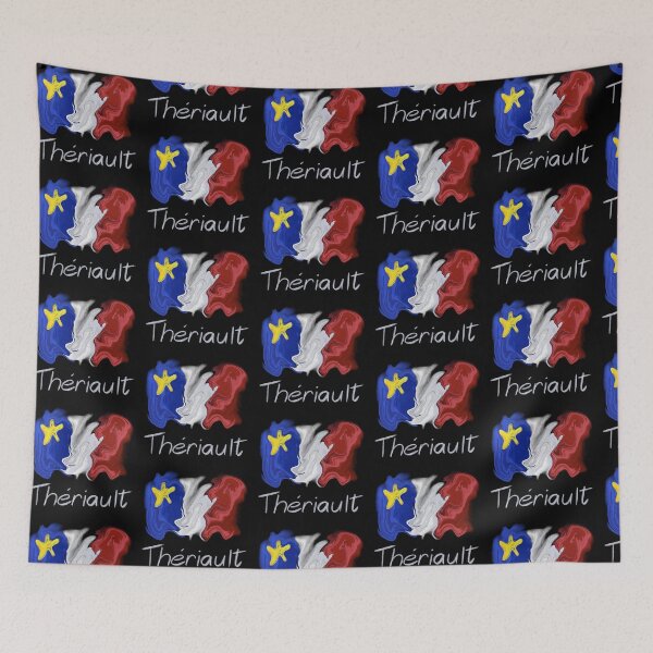 Item preview, Acadian Flag pastel liquid Thériault - Drapeau acadien liquide pastel Thériault designed and sold by ColoursOfFrance.