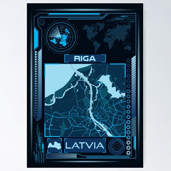 Item preview, RIGA MAP LATVIA designed and sold by hatimelhag.