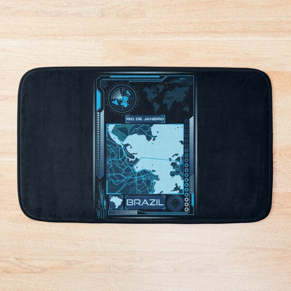 Item preview, RIO DE JANEIRO MAP BRAZIL designed and sold by hatimelhag.