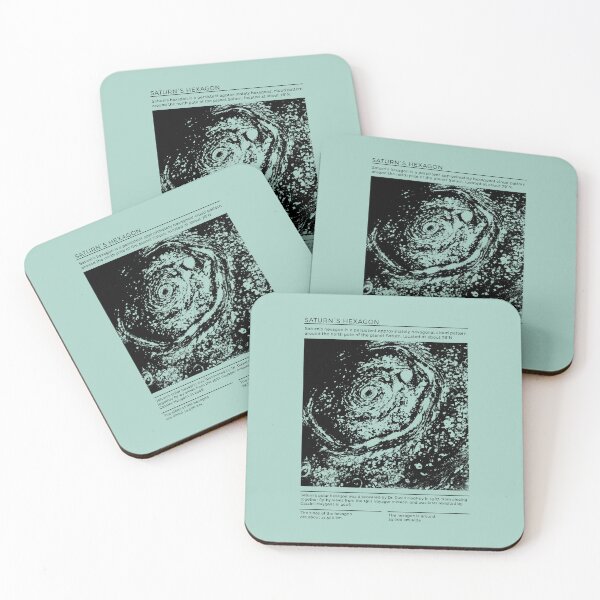 Item preview, Saturn's Hexagon Infographic designed and sold by Lidra Zehcnas.