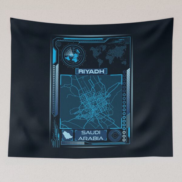 Item preview, RIYADH MAP SAUDI ARABIA designed and sold by hatimelhag.