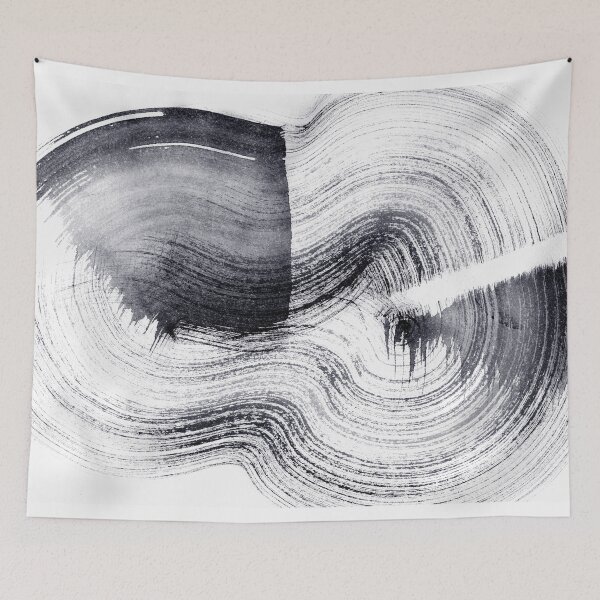 Item preview, ink explorations (226) - abstract black india ink painting designed and sold by expl-rations.