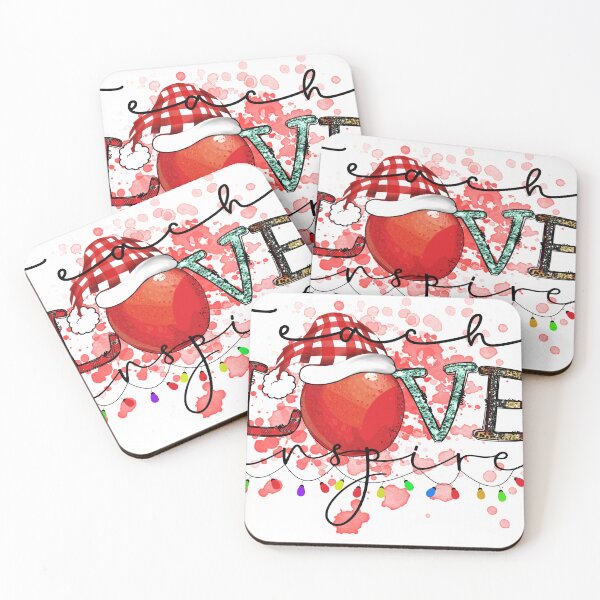 Item preview, Teach Love Inspire Teacher Life Png Sublimation Design ,Apple Plaid Leopard Santa Hat Drawing,Teacher Png , Xmas Png designed and sold by ArtAndCreatshop.