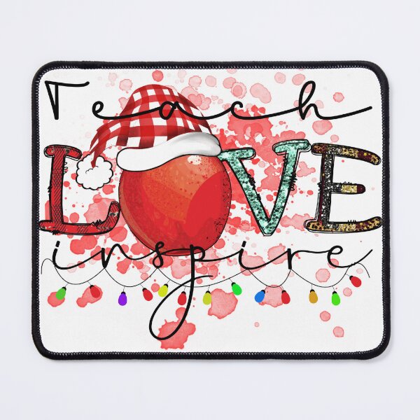 Item preview, Teach Love Inspire Teacher Life Png Sublimation Design ,Apple Plaid Leopard Santa Hat Drawing,Teacher Png , Xmas Png designed and sold by ArtAndCreatshop.