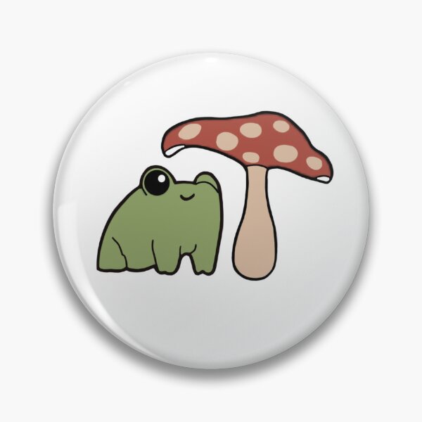 Artikelvorschau, Einzelner Frosch und Pilz entworfen und verkauft von PricklyPoppy.