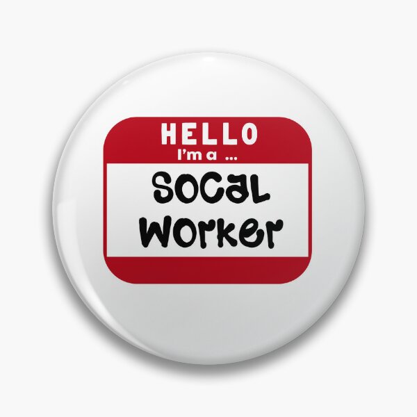 Item preview, NameTag Social Worker - Career Job Dream Job designed and sold by AshTreeCrtvCo.