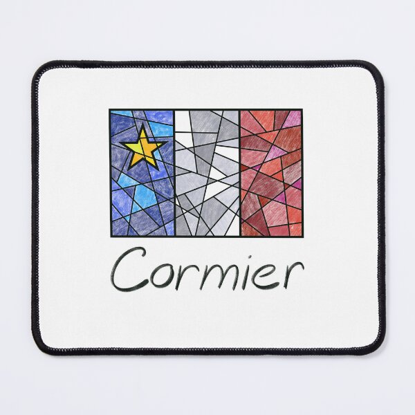 Item preview, Acadian Flag pastel mosaic Cormier - Drapeau acadien mosaïque pastel vitrail Cormier designed and sold by ColoursOfFrance.