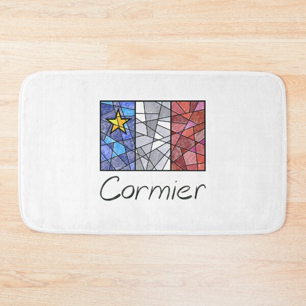 Item preview, Acadian Flag pastel mosaic Cormier - Drapeau acadien mosaïque pastel vitrail Cormier designed and sold by ColoursOfFrance.