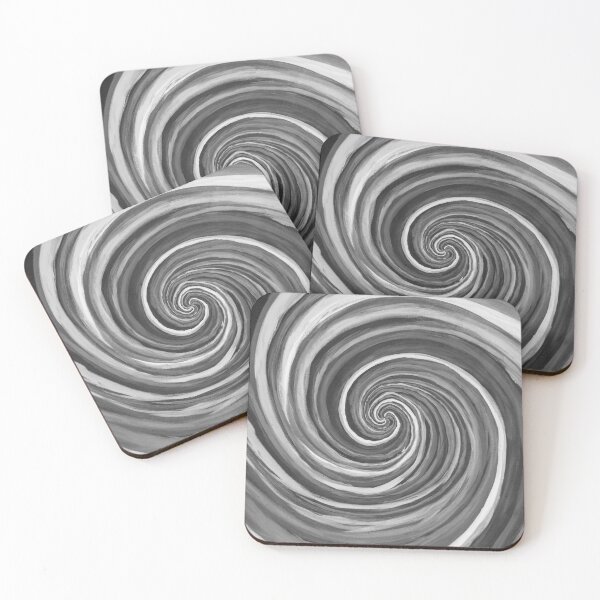 Item preview, Quantum Color Art - Entanglement 1EPG - Grayscale, wavy artwork, painted by hand. designed and sold by QuantumColorArt.