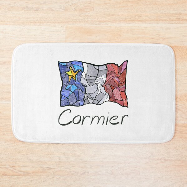 Item preview, Acadian Flag pastel liquid mosaic Cormier - Drapeau acadien mosaïque liquide pastel vitrail Cormier designed and sold by ColoursOfFrance.