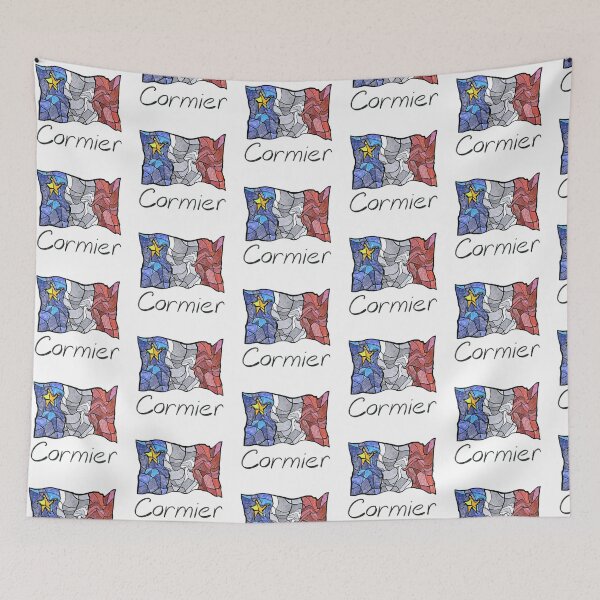 Item preview, Acadian Flag pastel liquid mosaic Cormier - Drapeau acadien mosaïque liquide pastel vitrail Cormier designed and sold by ColoursOfFrance.