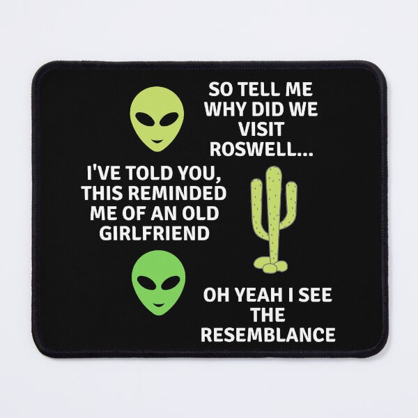 Artikelvorschau, Zwei Außerirdische diskutieren, warum sie Roswell besucht haben entworfen und verkauft von Vicente Saenz jr.