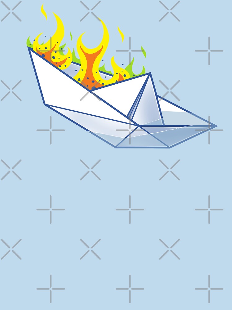 Thumbnail 7 of 7, Essential T-Shirt, Origami Paperboat Fail designed and sold by kgullholmen.