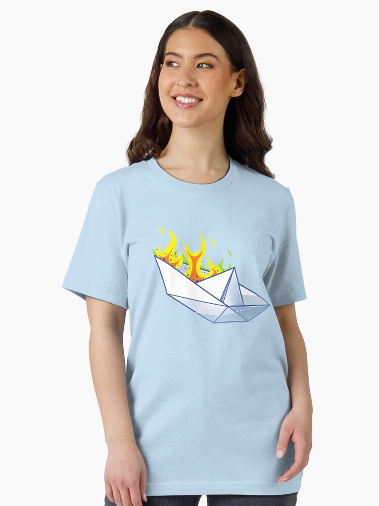 Thumbnail 1 of 7, Essential T-Shirt, Origami Paperboat Fail designed and sold by kgullholmen.