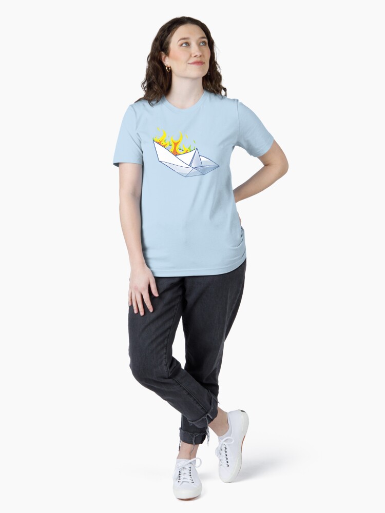 Thumbnail 4 of 7, Essential T-Shirt, Origami Paperboat Fail designed and sold by kgullholmen.