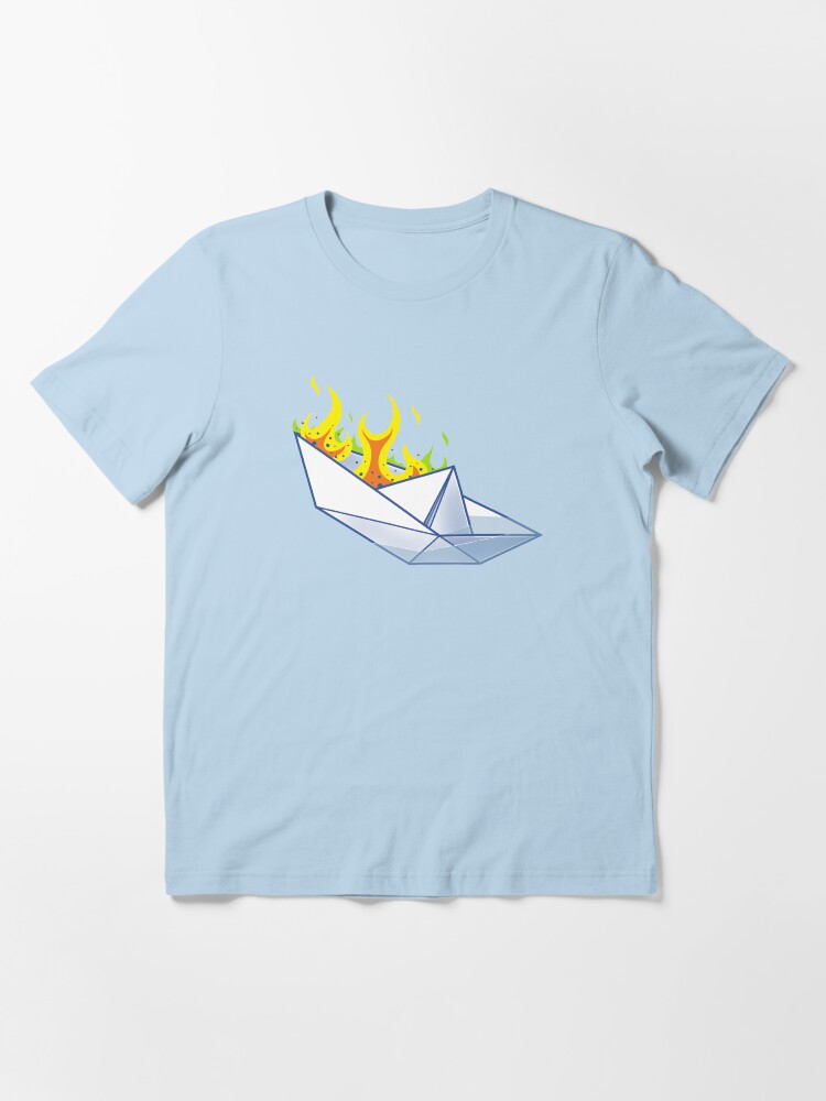 Thumbnail 3 of 7, Essential T-Shirt, Origami Paperboat Fail designed and sold by kgullholmen.