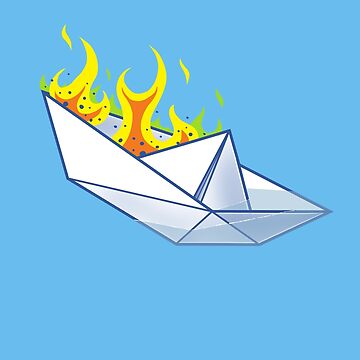 Artwork thumbnail, Origami Paperboat Fail by kgullholmen