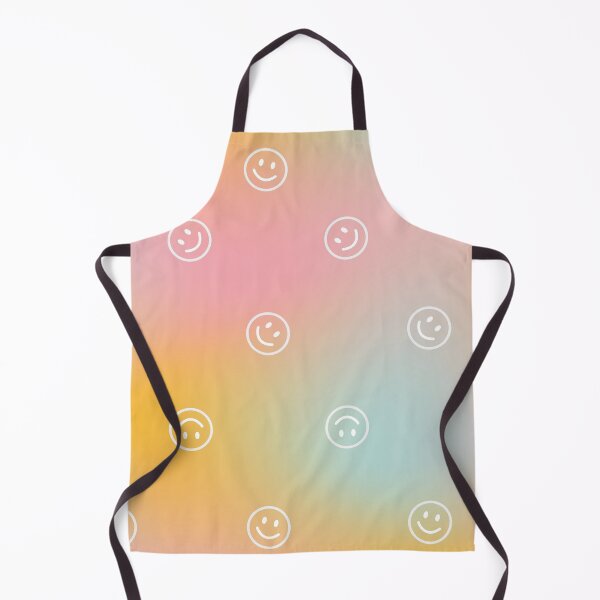 Item preview, Smiley Face Boho Preppy Orange Blue Pink Blur Mesh Gradient Retro Abstract Pattern Background designed and sold by MarzStudio.