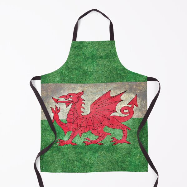 Item preview, Welsh Flag of Wales in grungy distressed style designed and sold by Bruiserstang.