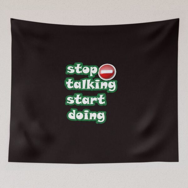 Item preview, Copy of Stop Talking Start Doing Shirt, Unisex Sarcastic Shirt, Introvert Shirt, Stop Talking Funny T-Shirt, Inspirational Shirt, Motivational Shirt designed and sold by Fadwamoustakid.