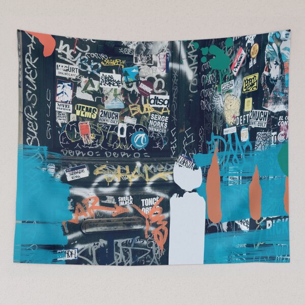 Item preview, Graffiti Blue Street Art, Irena Orlov designed and sold by Irena Orlov.