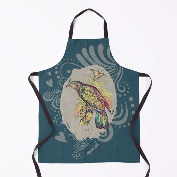 Item preview, New Zealand Kea with Swirls and Hearts designed and sold by MvuuStudio.