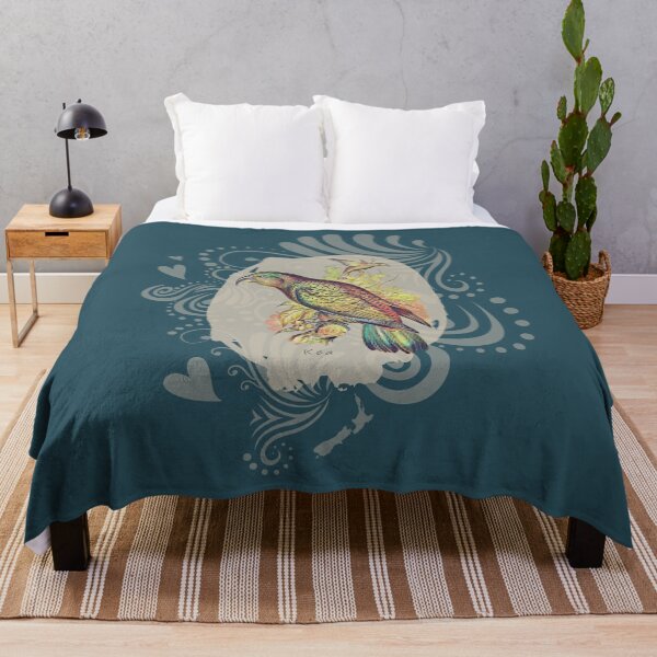 Item preview, New Zealand Kea with Swirls and Hearts designed and sold by MvuuStudio.