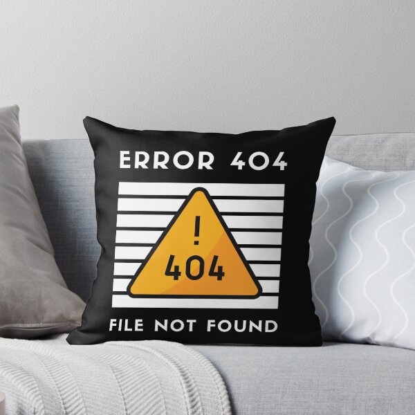 Item preview, File not Found: Error 404 Funny Text Graphic For Men and Women designed and sold by YourMinimalist-.
