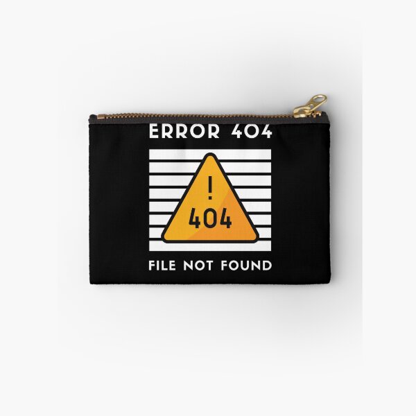 Item preview, File not Found: Error 404 Funny Text Graphic For Men and Women designed and sold by YourMinimalist-.