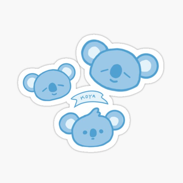 bt21 koya bts namjoon transparent sticker by jinanlaetitia redbubble